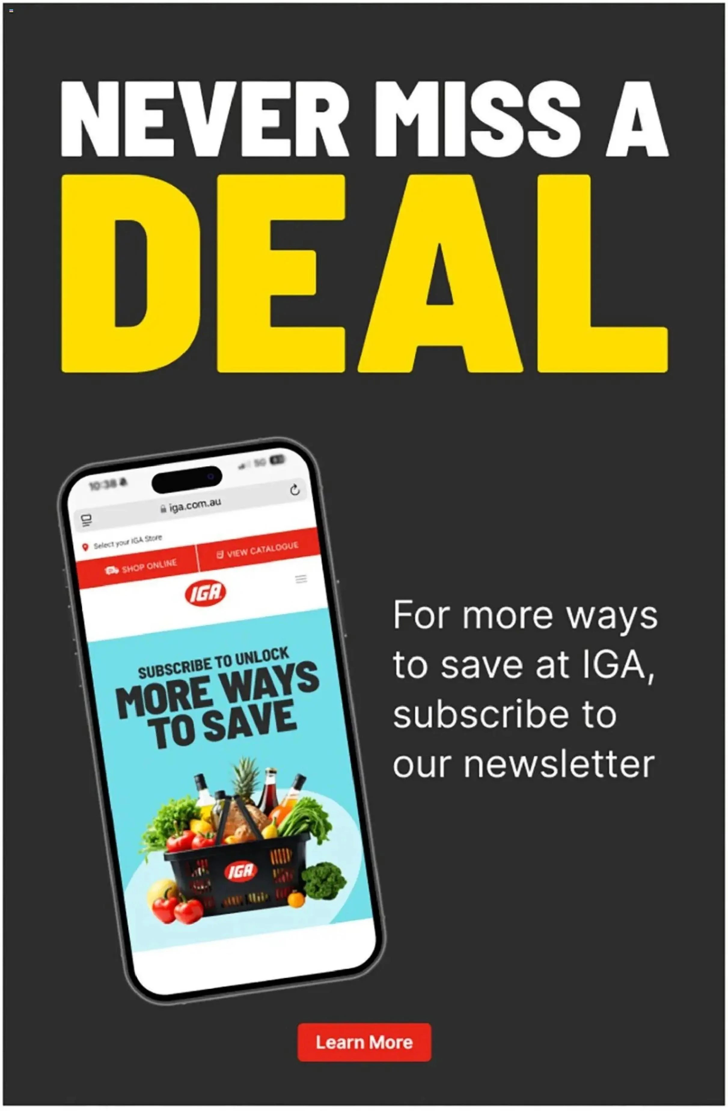 IGA Au flyer