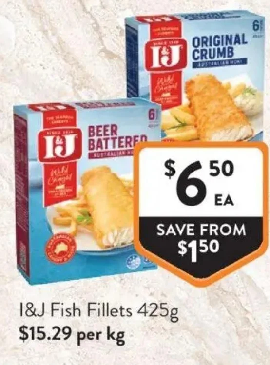 I&J Fish Fillets 425g