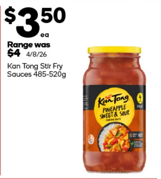Kan Tong Stir Fry Sauces 485-520g