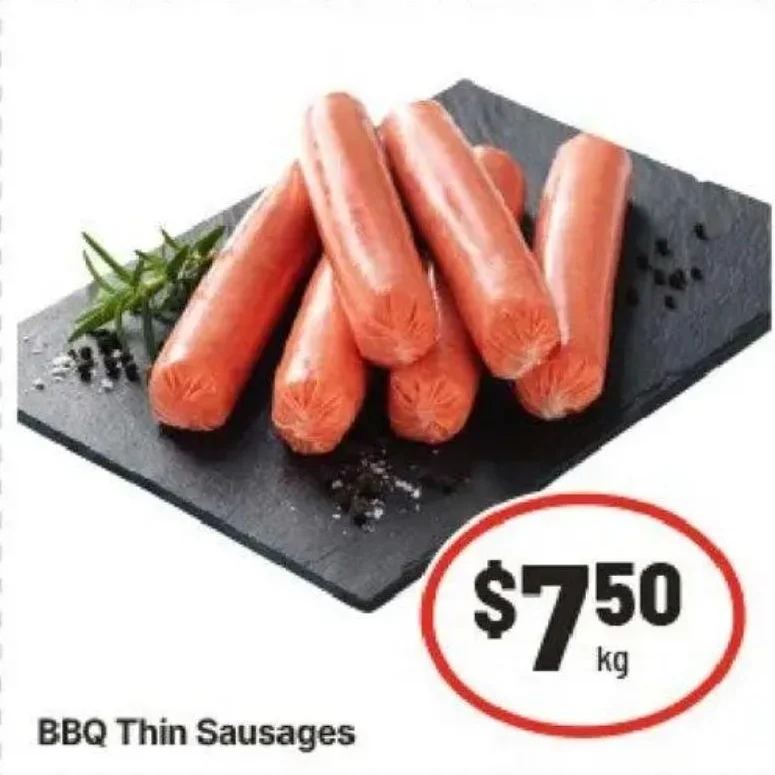 BBQ Thin Sausages