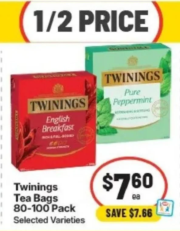 Twinings Tea Bags 80-100 Pack Selected Varieties