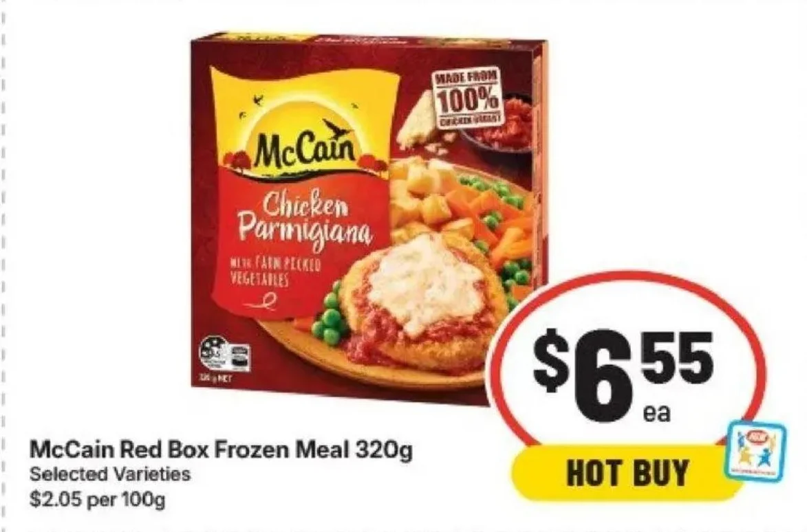 McCain Red Box Frozen Meal 320g