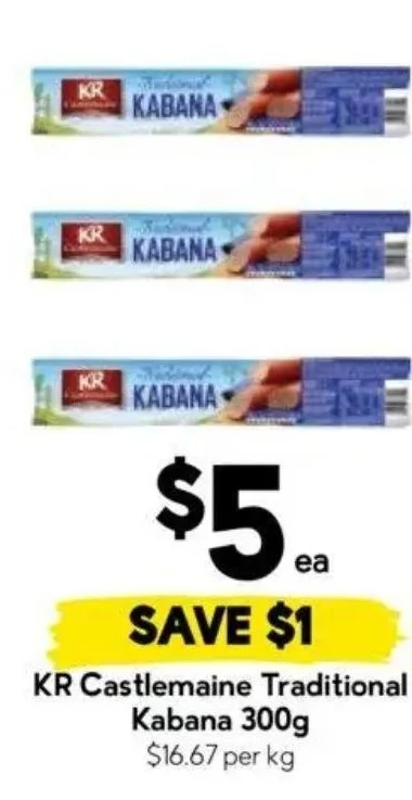KR Castlemaine Traditional Kabana 300g
