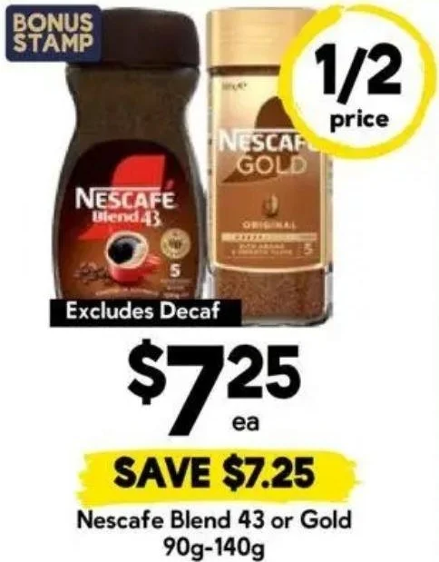 Nescafe Blend 43 or Gold