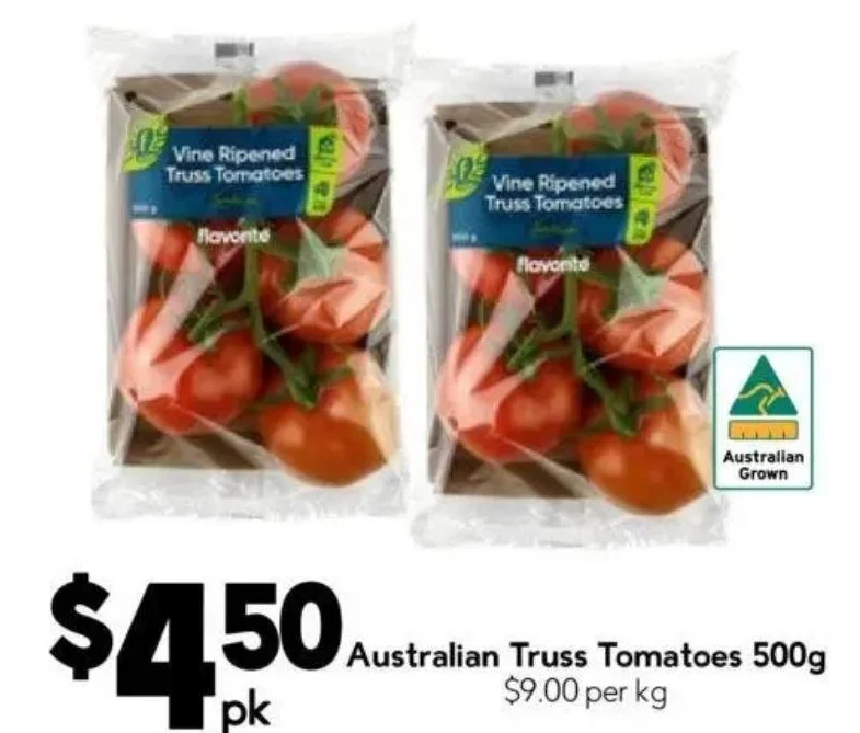 Australian Truss Tomatoes 500g
