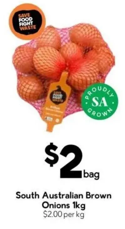 South Australian Brown Onions 1kg