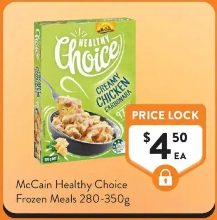 McCain Healthy Choice Frozen Meals 280-350g