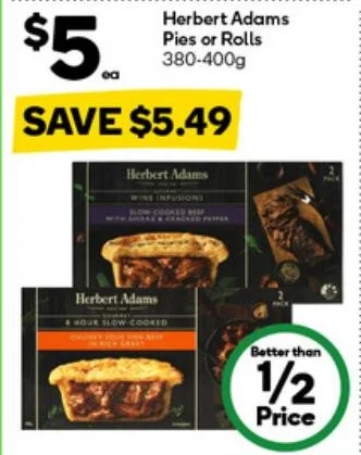 Herbert Adams Pies or Rolls