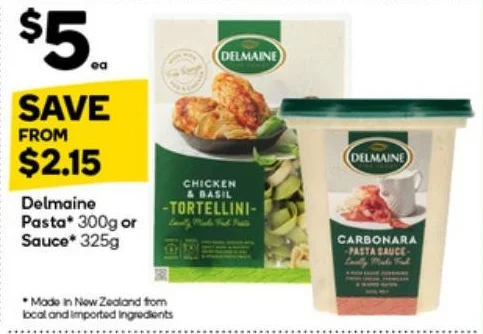 Delmaine Pasta* 300g or Sauce* 325g